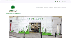 Desktop Screenshot of farmaciaterrasana.com
